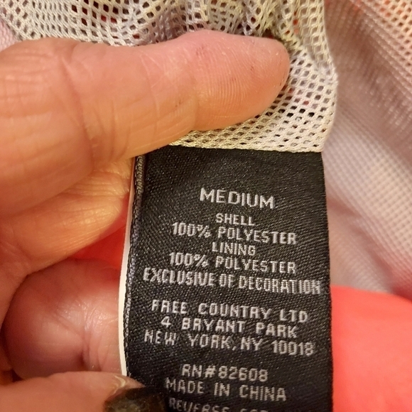 Free country jacket wind breaker med zips and snaps - Picture 3 of 11